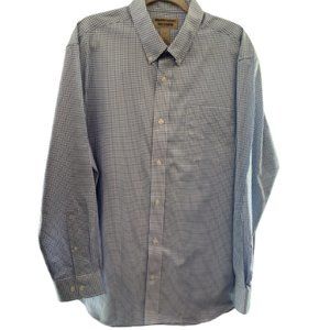 Duluth Trading Co Long Sleeve Wrinkle Fighter Plaid Large Men's Button Down NWOT